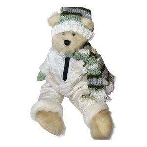 Trade Secret Teddy Bear Snow Suit Knitted Scarf Mittens Hat Winter Blizzard